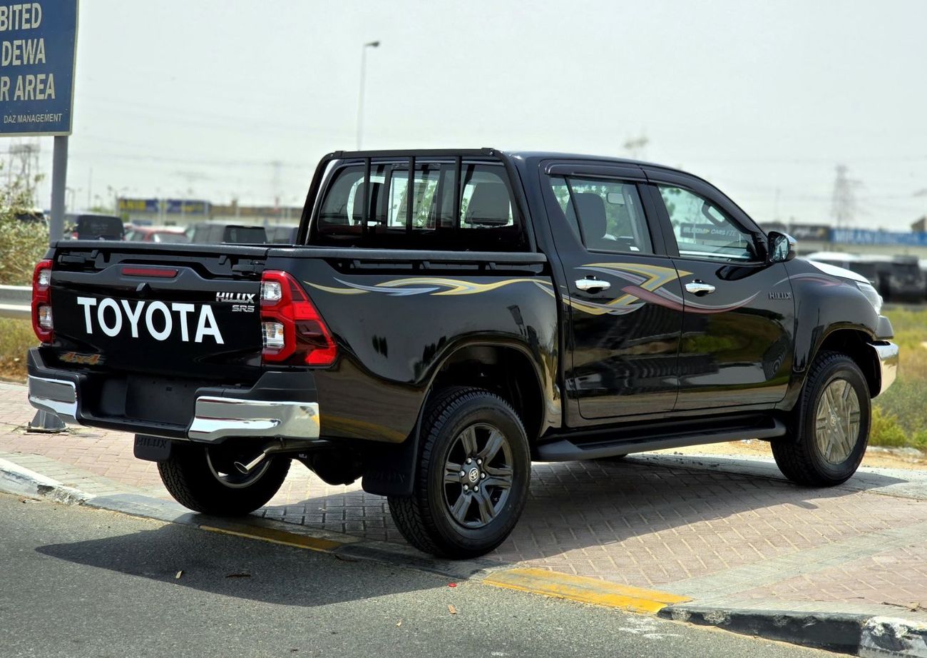 تويوتا هيلوكس TOYOTA HILUX PETROL 2.7 DOUBLE CABIN - A/T - HIGH OPTIONS - PUSH START - 2025 - BLACK INSIDE BLACK -