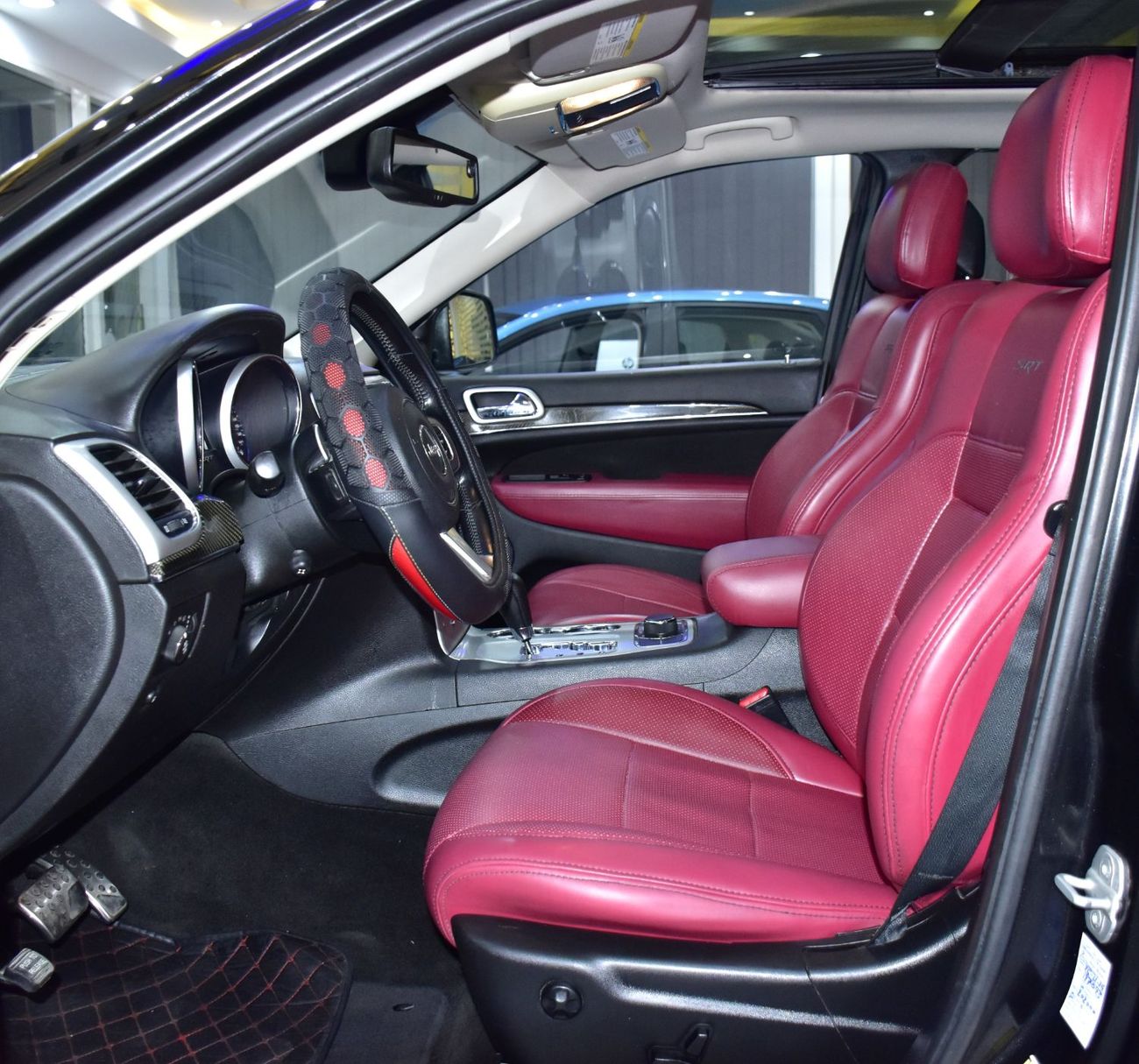 جيب جراند شيروكي EXCELLENT DEAL for our Jeep Grand Cherokee SRT8 ( 2012 Model ) in Black Color GCC Specs