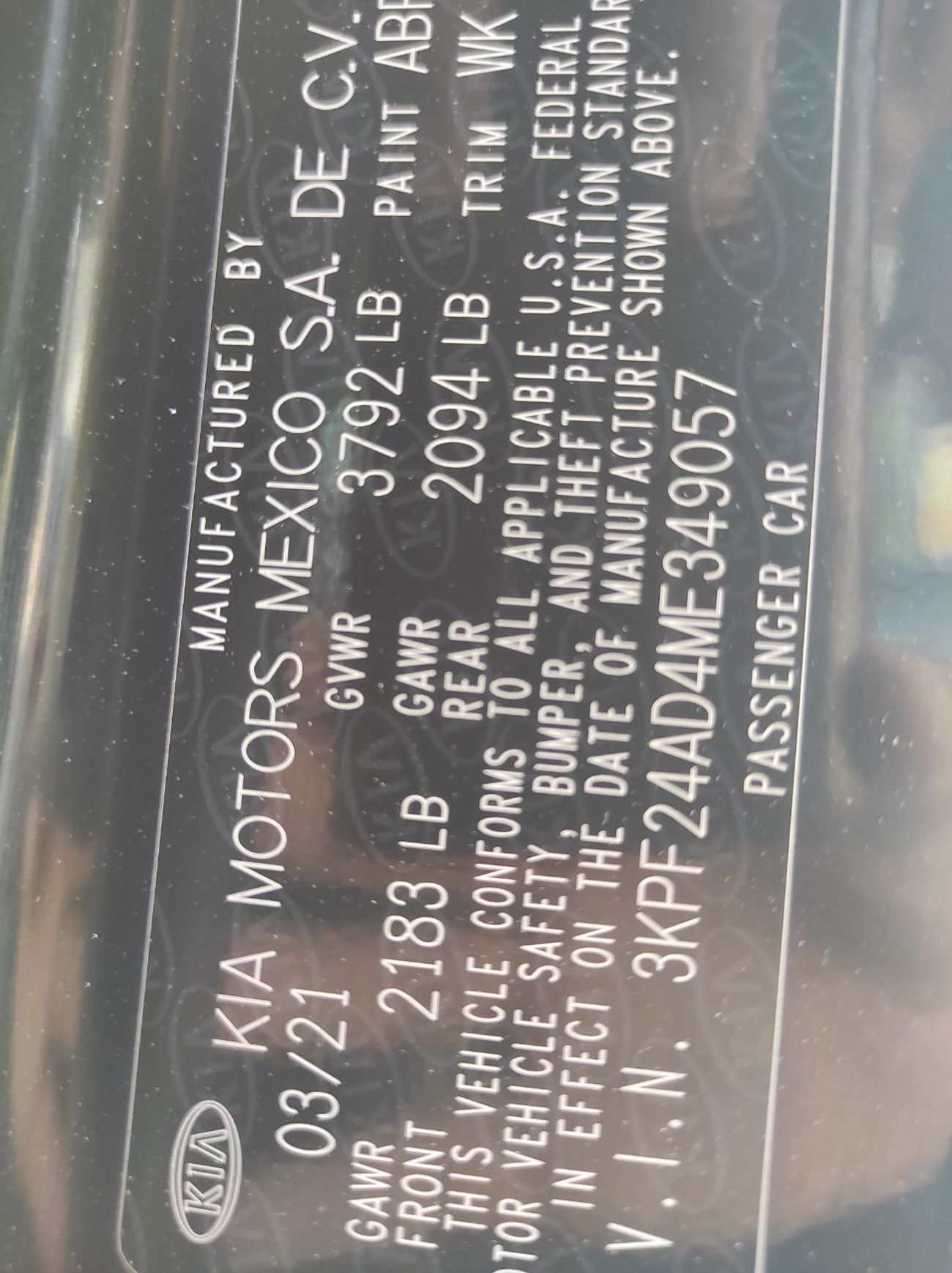 Kia Forte Kia forte 2021 V4 1.6 full automatic clean car