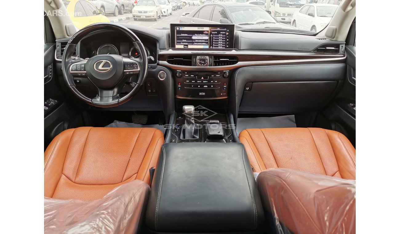 لكزس LX 570 5.7L Petrol / CAMEL INTERIOR / GCC SPECS / ONLY FOR EXPORT (LOT #5091)