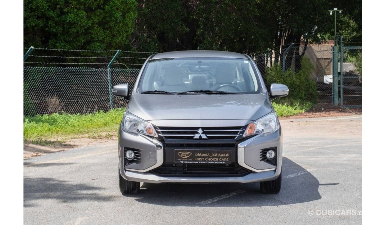 Mitsubishi Attrage AED 631/month 2023 | MITSUBISHI ATTRAGE | GLX GCC | WARRANTY: VALID 13-02-2026 OR 100,000KM | M02099
