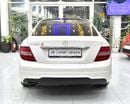 مرسيدس بنز C 250 EXCELLENT DEAL for our Mercedes Benz C250 Coupe ( 2015 Model ) in White Color GCC Specs