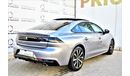 Peugeot 508 AED 1599 PM | 1.6L GT LINE GCC AGENCY WARRANTY AND SERVICE CONT UP TO 2026 OR 1000K KM