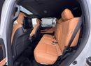 Lexus LX600 Lexus LX 600 twin turbo Model 2025 fuel petrol cylinder 6 white colour outside and interior orange