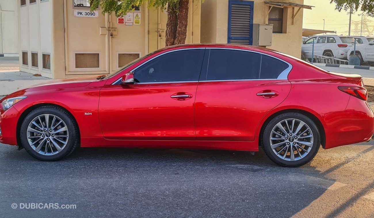 إنفينيتي Q50 3.0L Turbo V6 2019 Agency Warranty Full Service History GCC Full Option