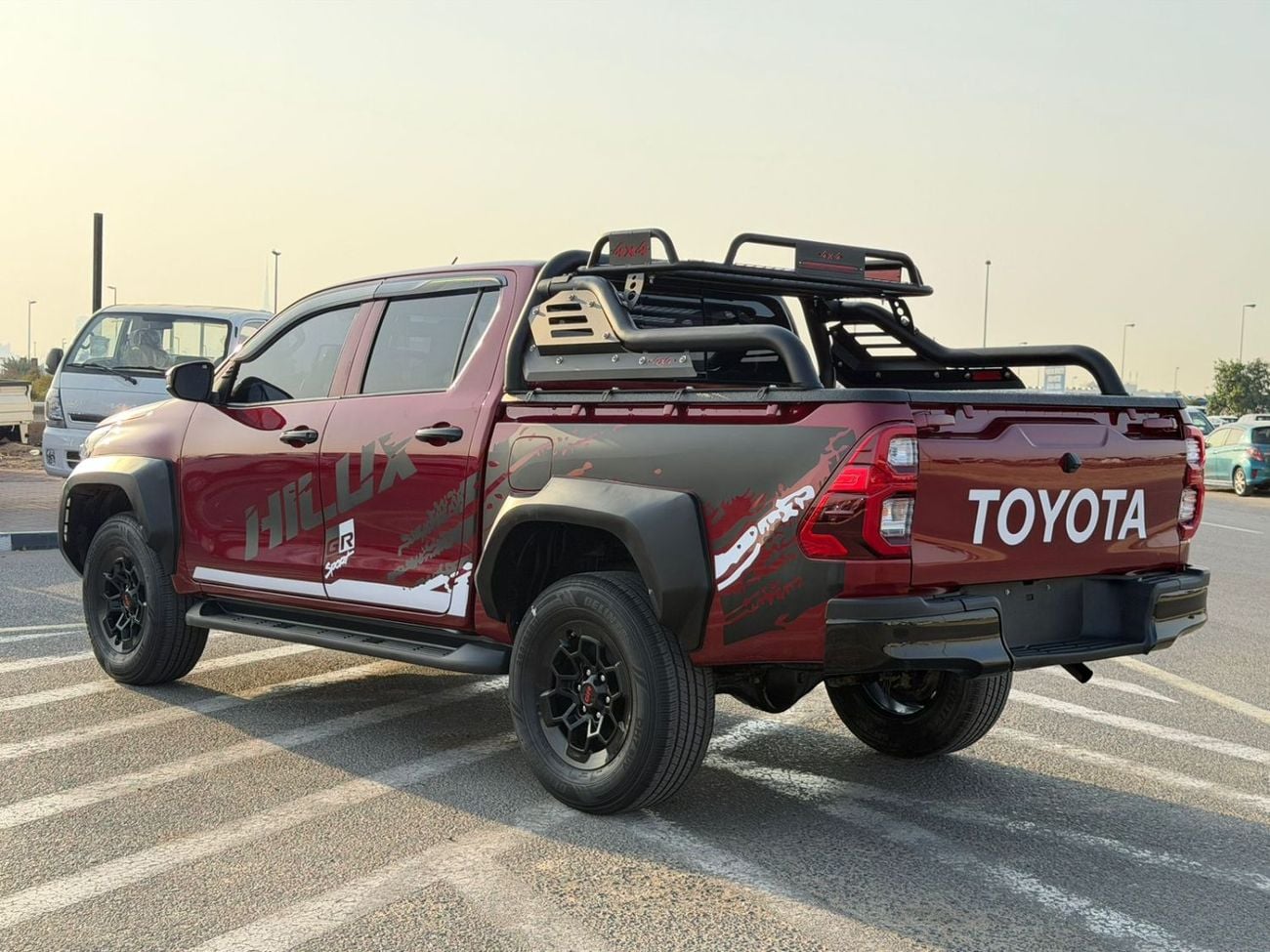 Toyota Hilux 2022 Toyota Hilux GR Sports Modified - 2.7L V4 AWD -GCC- Full Off Road Rollbar - Rear CAM & Multi Me
