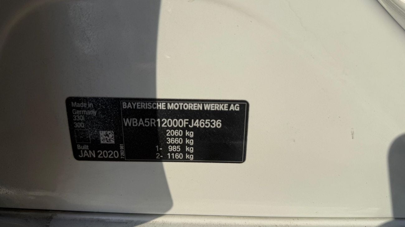 بي أم دبليو 330i Export from Australia