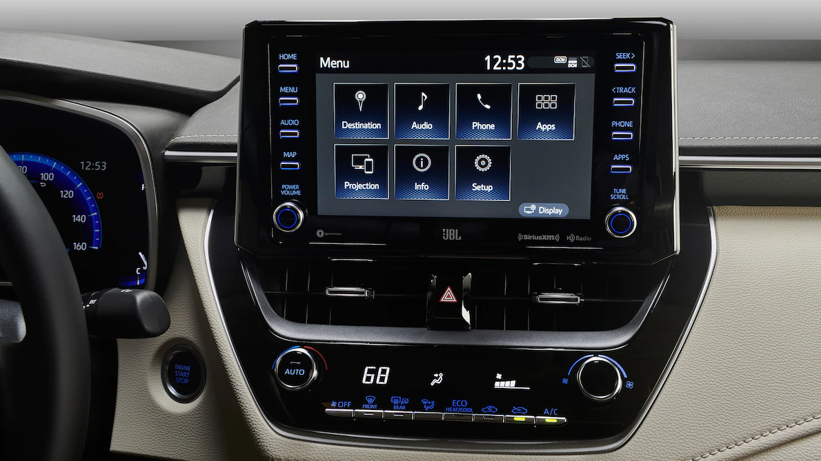 Toyota Supra interior - Multimedia Screen