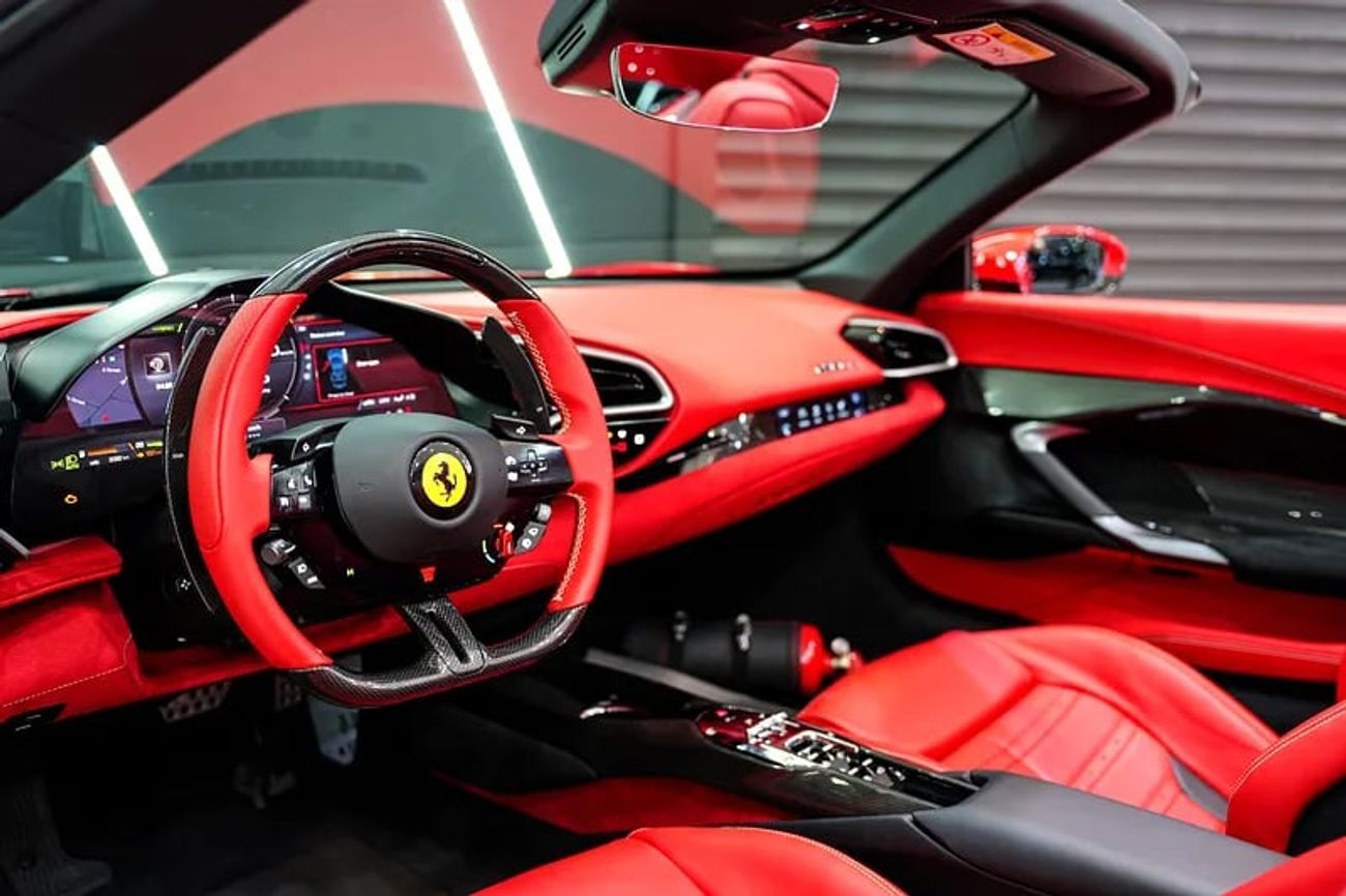 فيراري 296 GTS Daytona Seats, Carbon Interior, Passenger Display, Dealer Warranty + Service!!