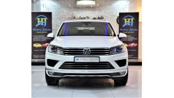 Volkswagen Touareg AED 1,507 Per Month / 0% D.P | Volkswagen Touareg 2016 Model!! in White Color! GCC Specs