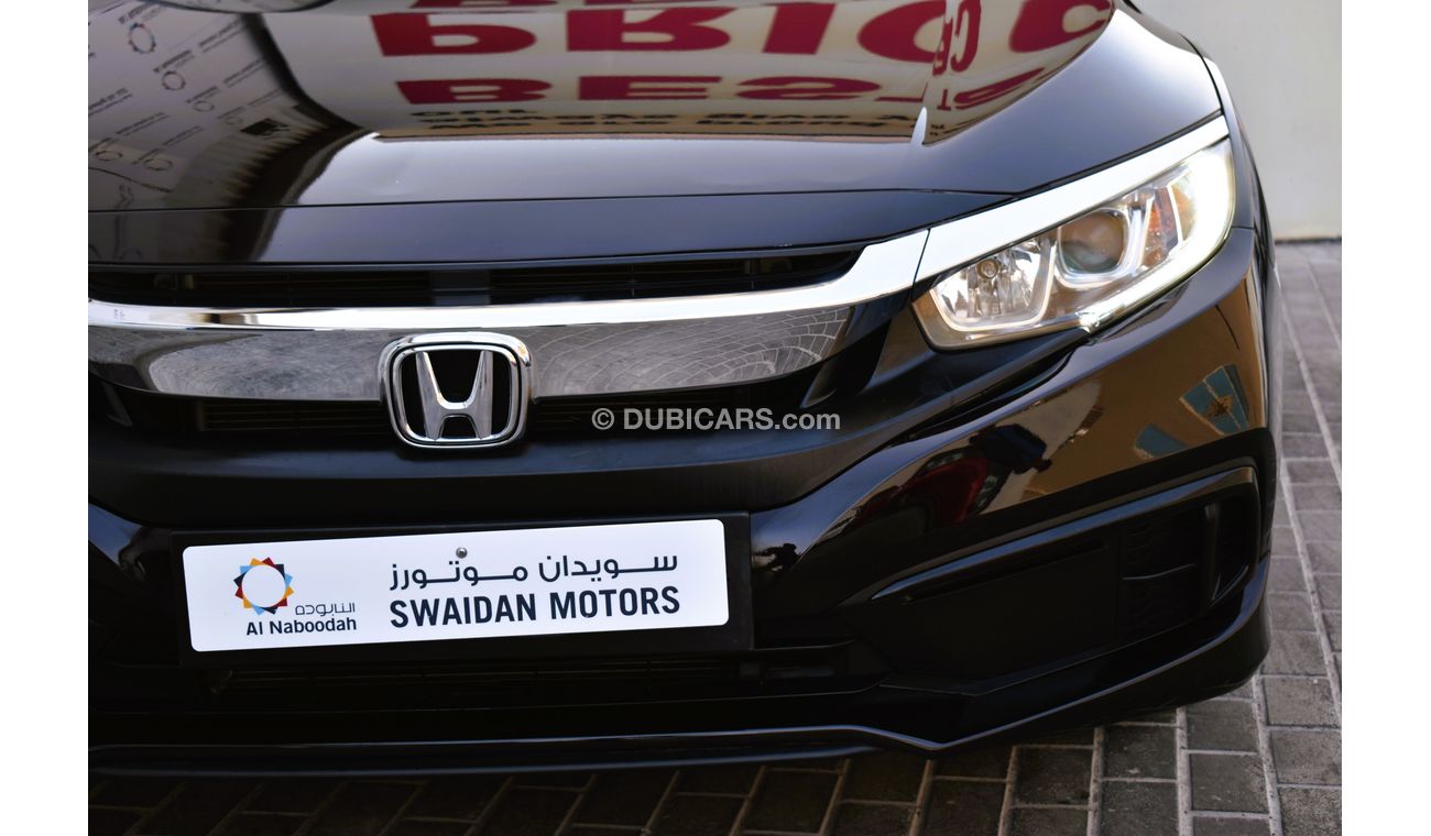 Honda Civic AED 959 PM | 1.6L DX GCC DEALER WARRANTY