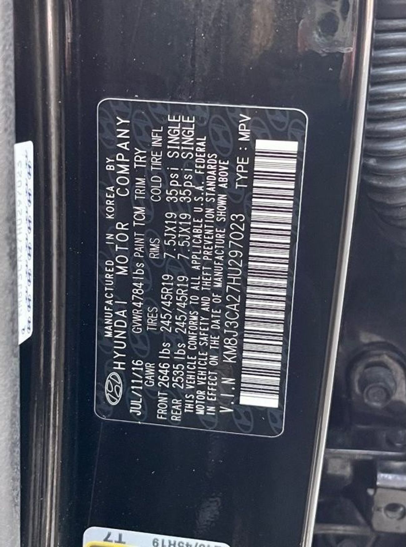 Hyundai Tucson 2017 HYUNDAI TUCSON 1.6 IMPORTED FROM USA