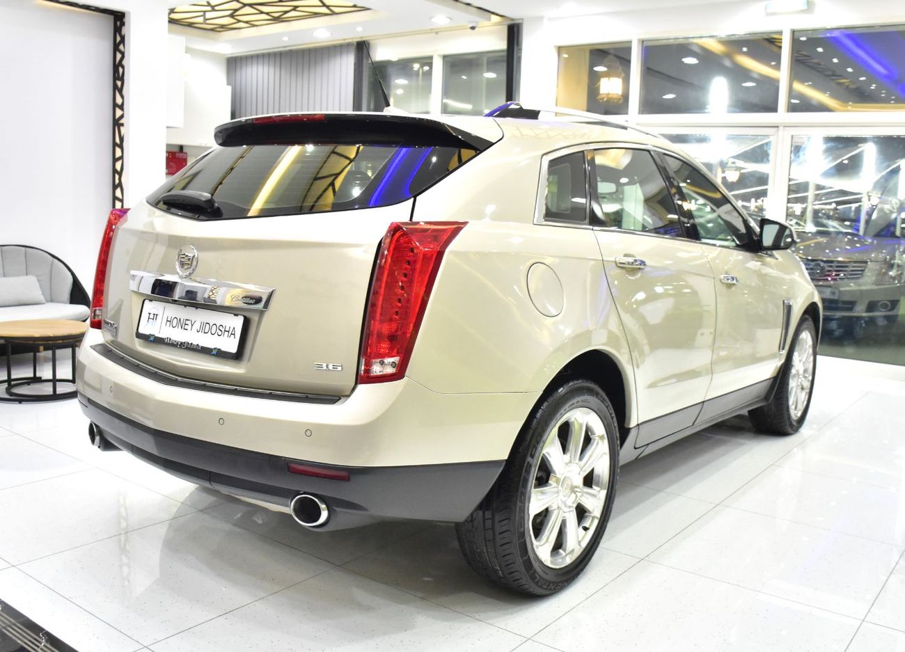 Cadillac SRX EXCELLENT DEAL for our Cadillac SRX4 3.6 ( 2016 Model ) in Golden Color GCC Specs