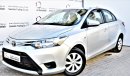 Toyota Yaris 1.5L SE SEDAN 2016 GCC SPECS WITH DEALER WARRANTY STARTING FROM 29,900 DHS