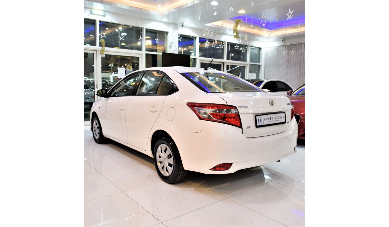 تويوتا يارس ORIGINAL PAINT ( صبغ وكاله ) Toyota Yaris SE 1.5 ( 2015 Model! ) in White Color! GCC Specs