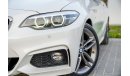 BMW 220i M-Kit | 1,939 P.M | 0% Downpayment | Full Option | Immaculate Condition