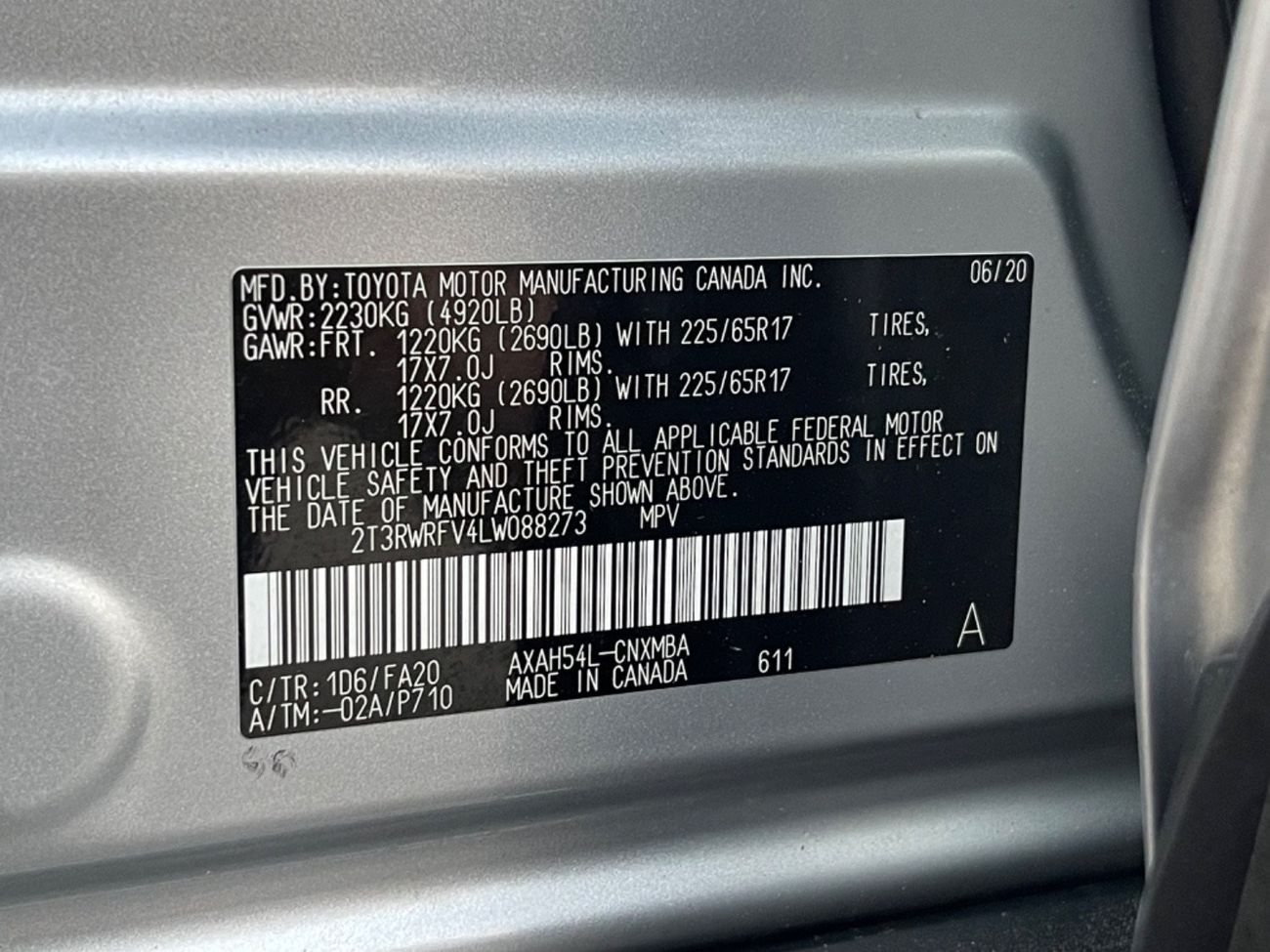 Toyota RAV4 2020 TOYOTA RAV4 XLE HYBRID 4x4 IMPORTED FROM USA