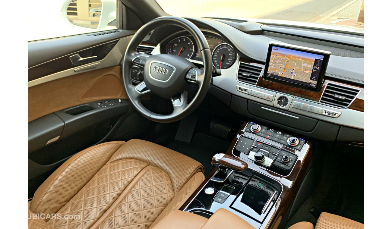 أودي A8 GCC- AUDI A8L - 50 TFSI QUATTRO - 2015 - 100% ACCIDENT FREE - BANK FINANCE AVAILABLE - WARRANTY