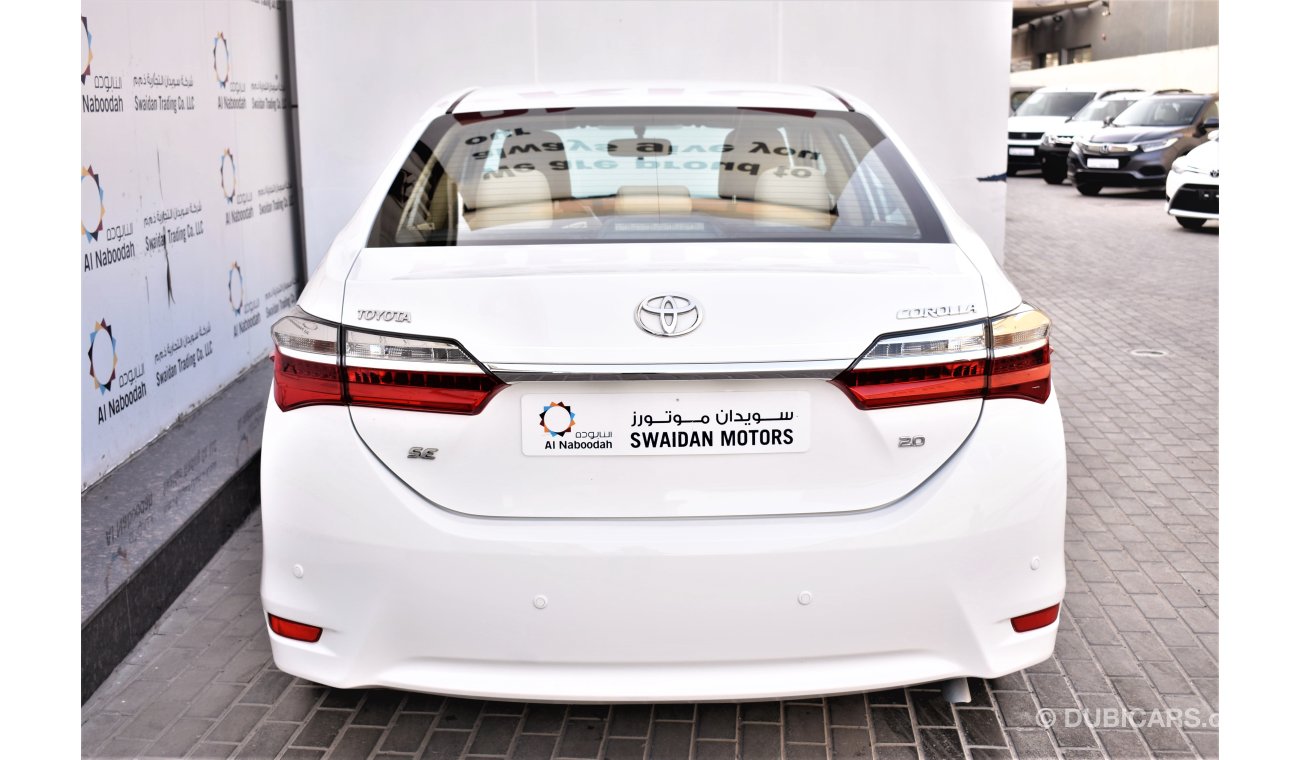 Toyota Corolla AED 1272 PM | 0% DP | 2.0L SE GCC WARRANTY