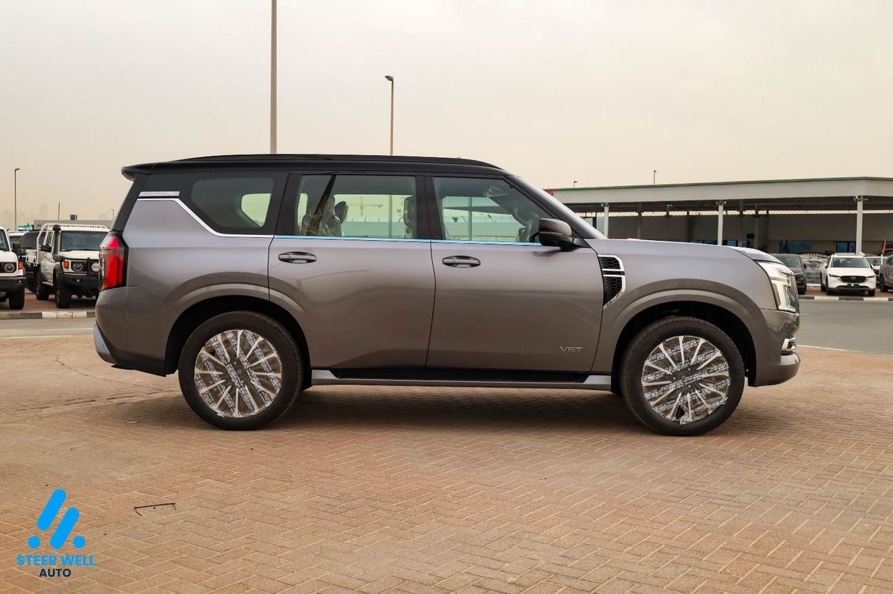 Nissan Patrol 2026 LE Platinum | GCC | 3.5L V6 | AWD | 9AT | Red Interior | Height Control