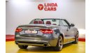 Audi A5 Audi A5 3.0L Cabriolet 2015 GCC under Warranty with Zero Down-Payment.