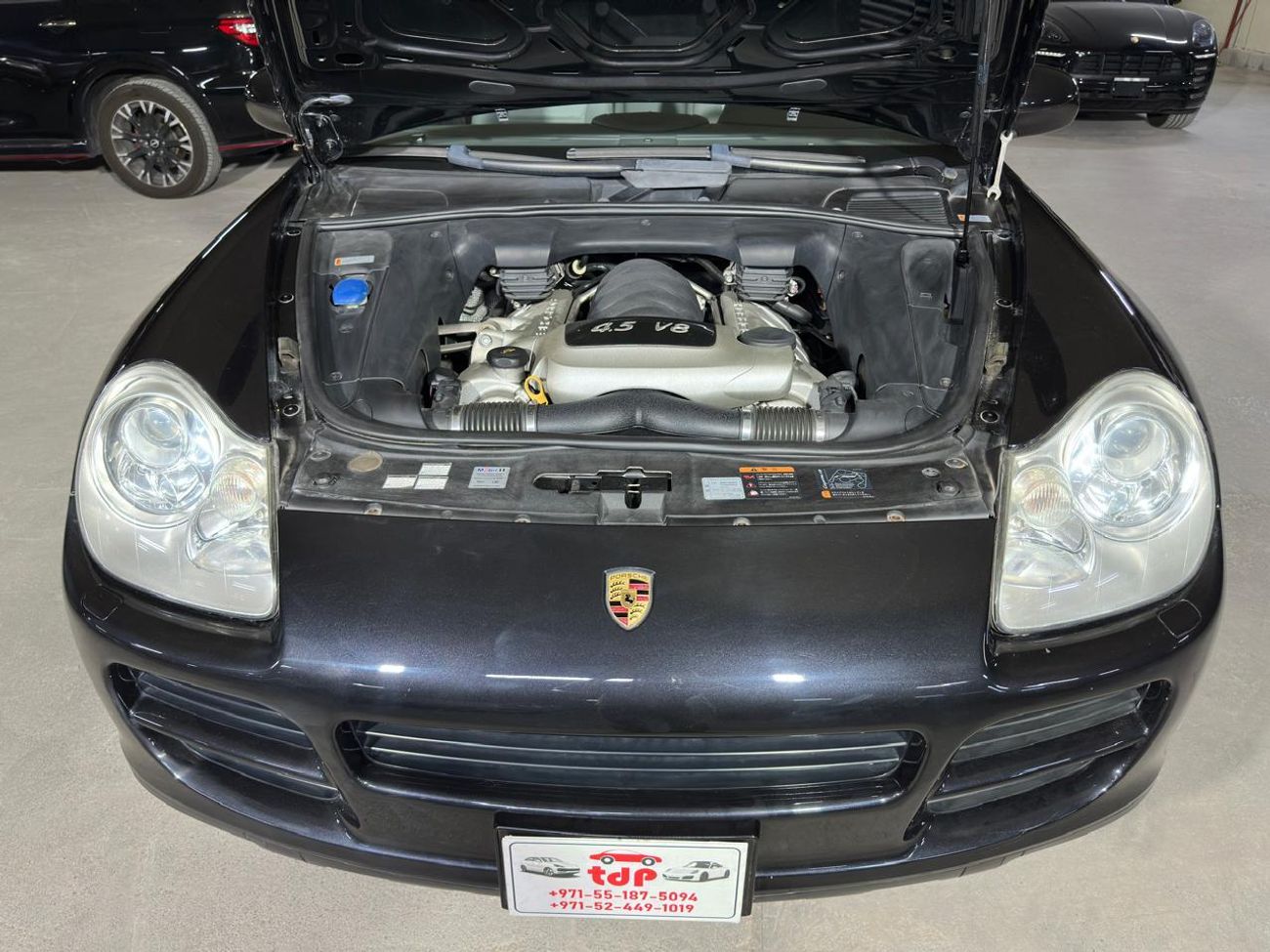 بورش كايان PORSCHE CAYENNE S 2006 | GREY LEATHER INTERIOR | JETT BLACK EXTERIOR | REAR CAMERA