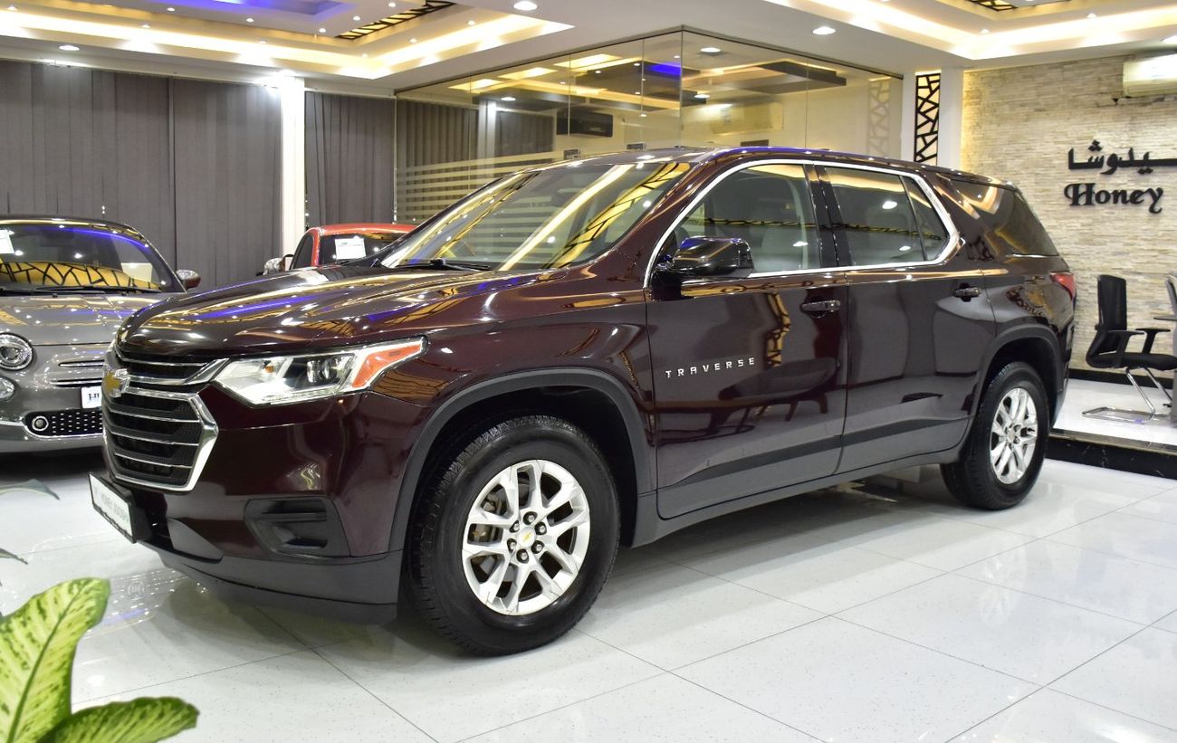 شيفروليه ترافيرس EXCELLENT DEAL for our Chevrolet Traverse ( 2018 Model ) in Maroon Color GCC Specs