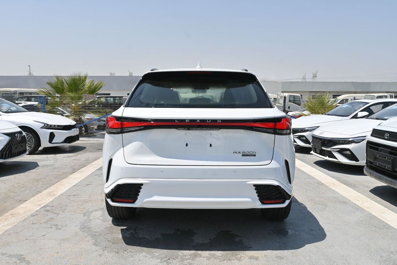 لكزس RX 500h F SPORT PERFORMANCE Lexus RX500h F-Sport 2.4L Turbo + Hybrid, AWD Model 2025 Color White