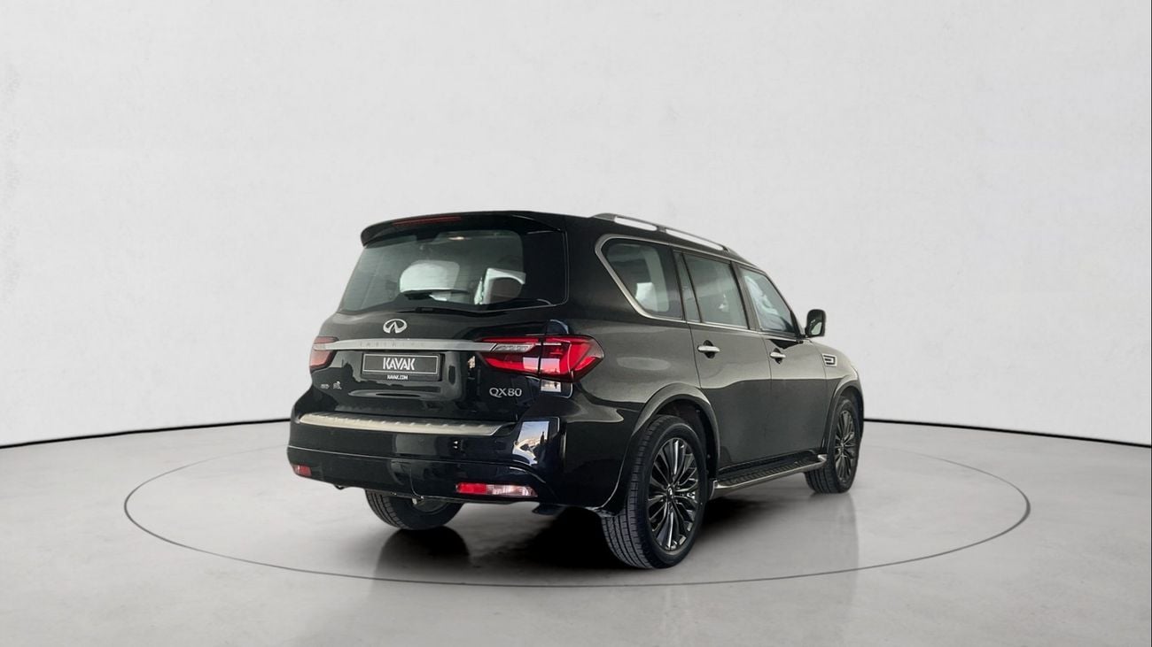 إنفينيتي QX80 LUXE SENSORY PROACTIVE 5.6 SENSORY PRO ACTIVE AUTO 4WD 8 SEATS | شامل الضمان | 0 ﺪﻔﻋﺓ ﺃﻮﻟﻯ