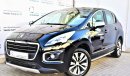 Peugeot 3008 1.6L ACTIVE 2017 MODEL GCC SPECS