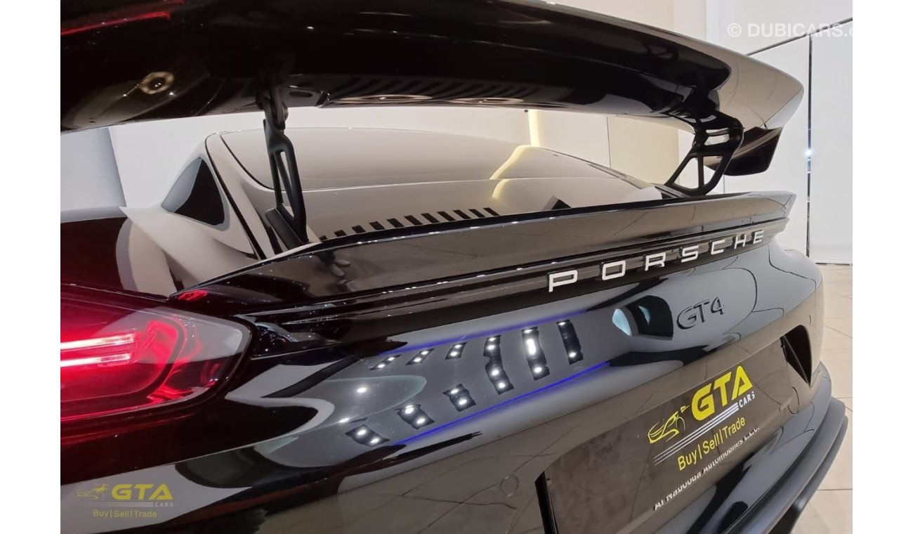 بورش كايمان جي تي ٤ 2020 Porsche GT4 Black Edition, Porsche warranty till 12/2022 Full-Service History, GCC