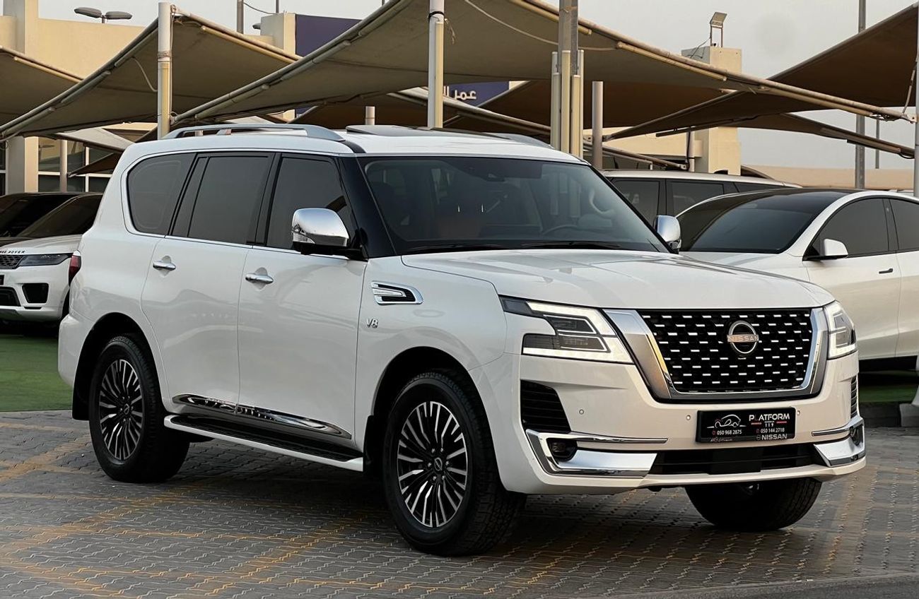 Nissan Patrol LE Platinum City Nissan patrol platinum V8 Model 2022 Gcc specs Original paint no accident, full che