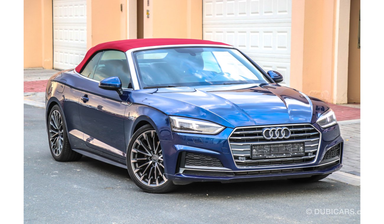 Audi A5 40 TFSI (Convertible) 2018 GCC under Agency Warranty with Zero Down-Payment.