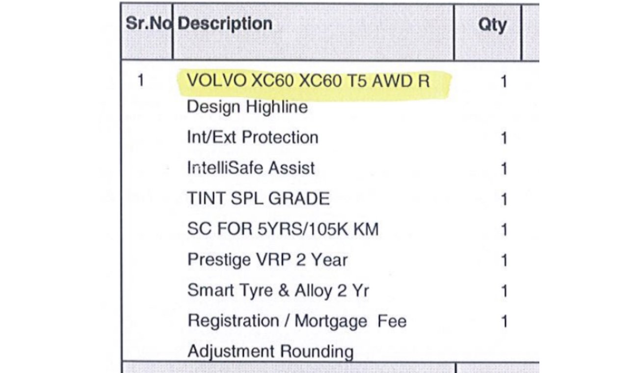 فولفو XC 60 T5 2.0L, 4 cylinder turbocharge