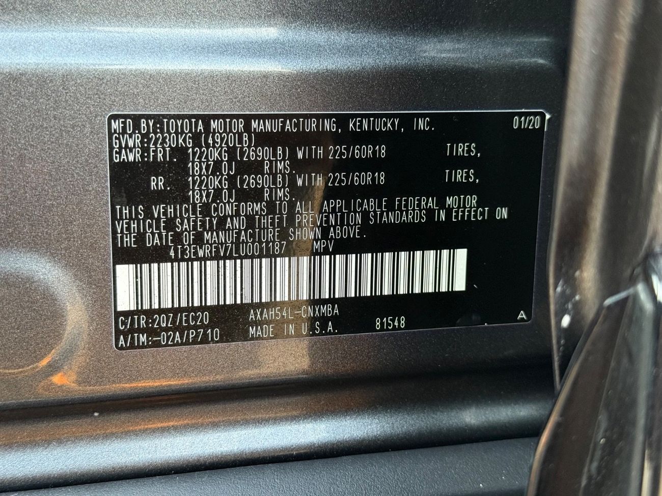 Toyota RAV4 2020 TOYOTA RAV4 XSE HYBRID FULL OPTIONS IMPORTED FROM USA