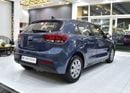 Kia Rio LX EXCELLENT DEAL for our KIA Rio ( 2021 Model ) in Blue Color GCC Specs