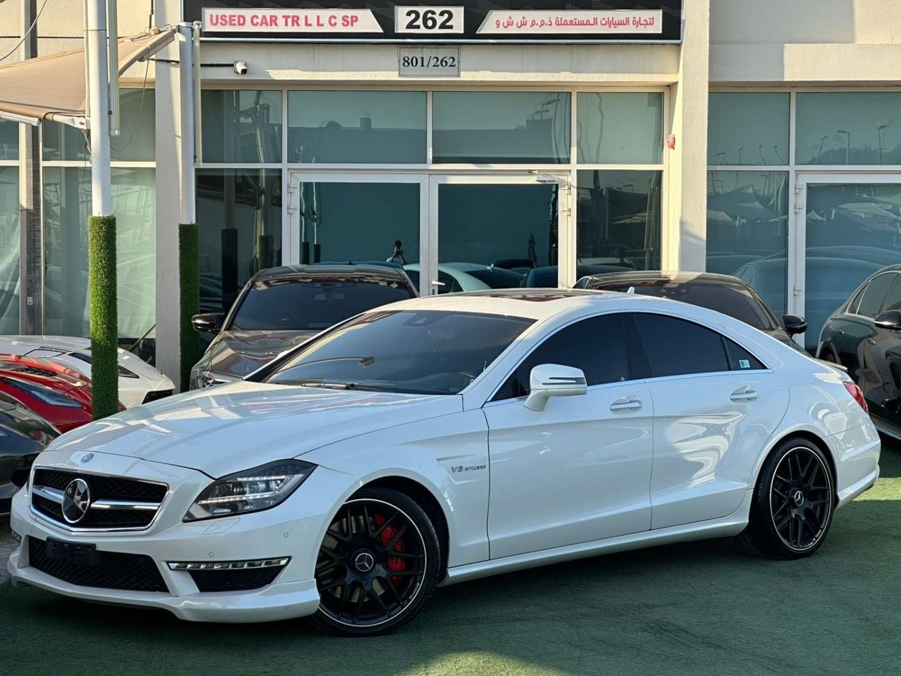 مرسيدس بنز CLS 63 AMG STD مرسيدس بنز SLS63 وارد كلين تايتل صبغ وكاله بدون حوادث