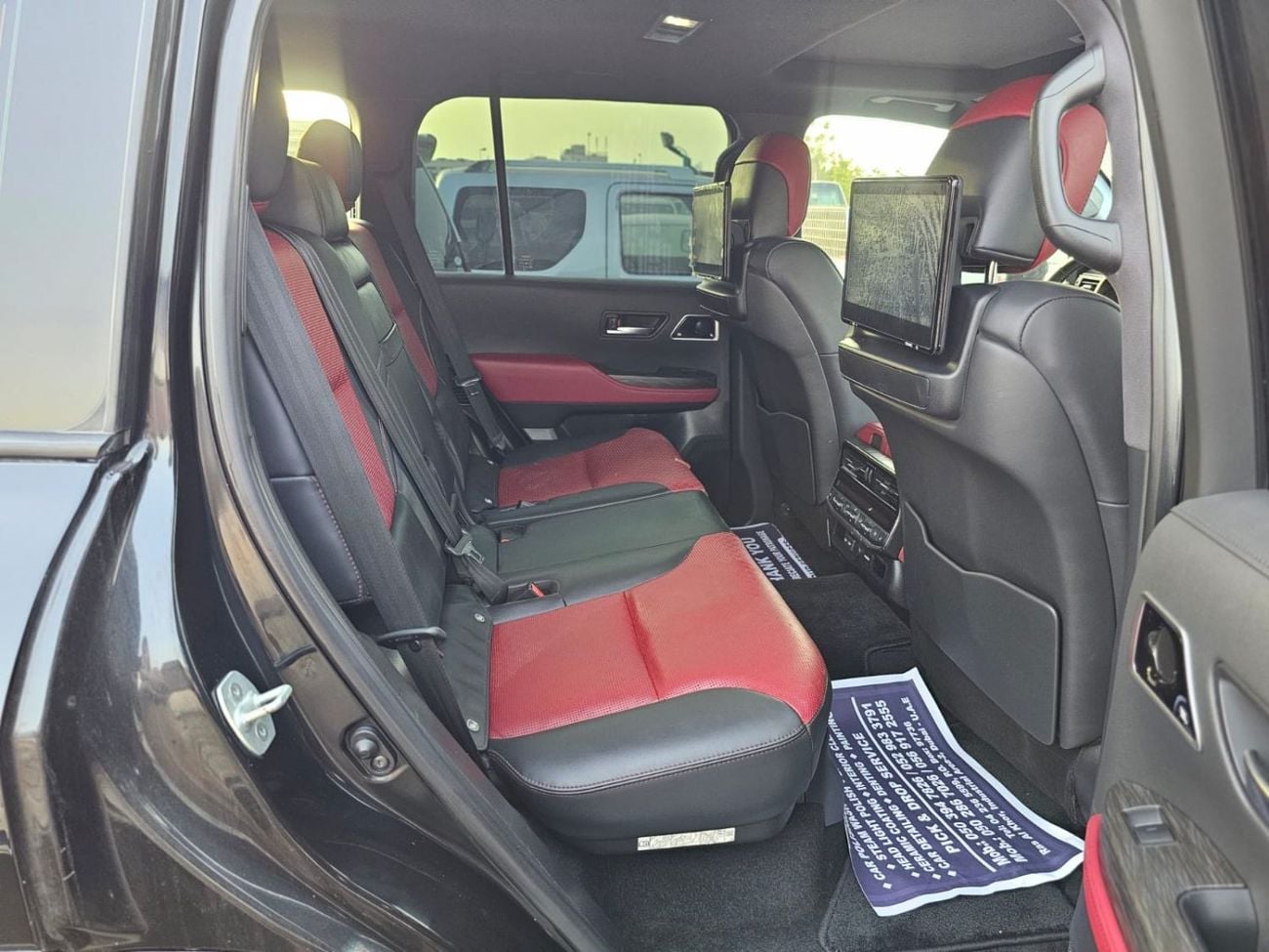 تويوتا لاند كروزر Toyota landcruise 2022MODEL twin turbo Gr sports 3.5 petrol v6 Colour Black Interior Red push start 