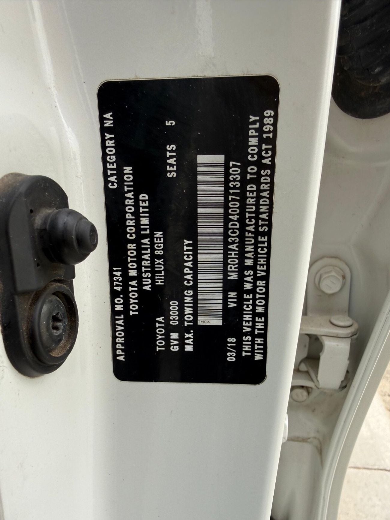 Toyota Hilux SR5 export from Australia