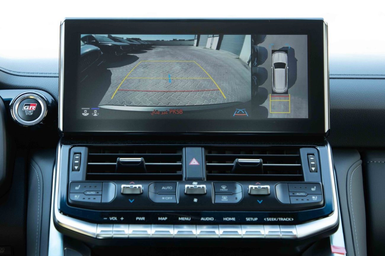 تويوتا لاند كروزر 2023 تويوتا لاند كروزر 3.5 لتر GR-Sport بدون ACC (OE-R) - أسود من الداخل أسود وأحمر