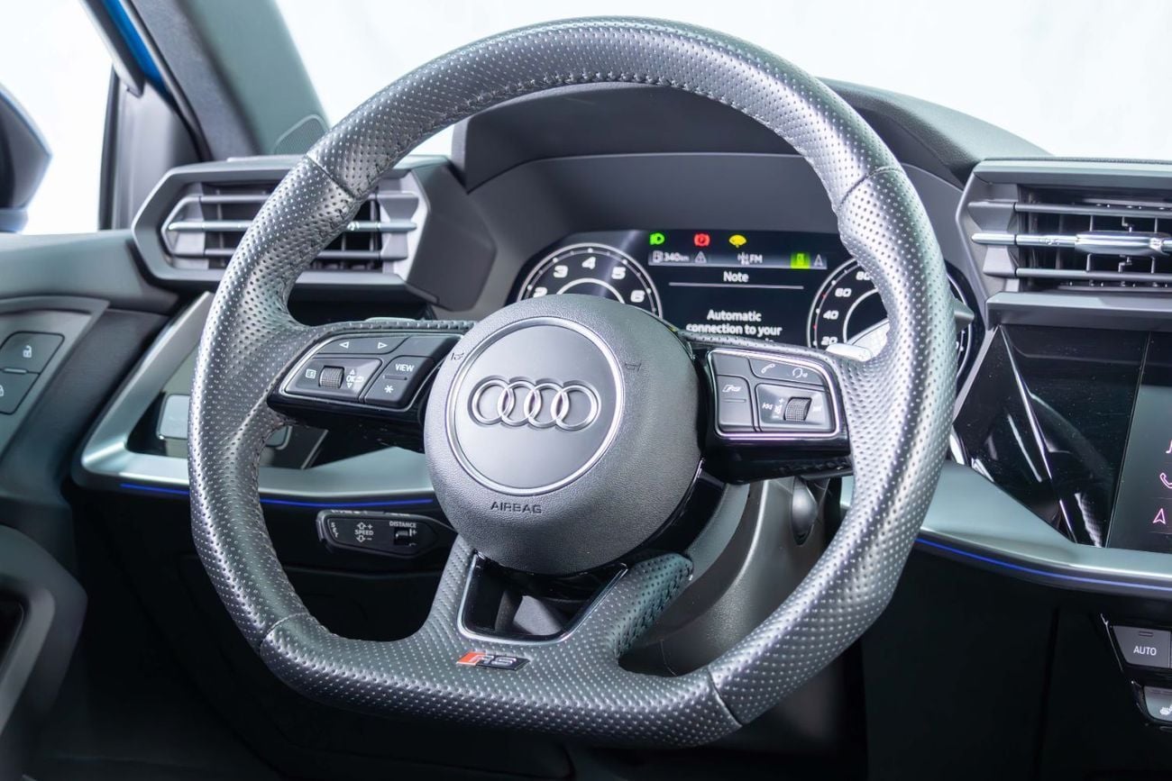 Audi RS3 STD TFSI quattro 2.5L Sportback Al Nabooda Service Contract Until 2028-Exclusive Color-Low Mileage-C
