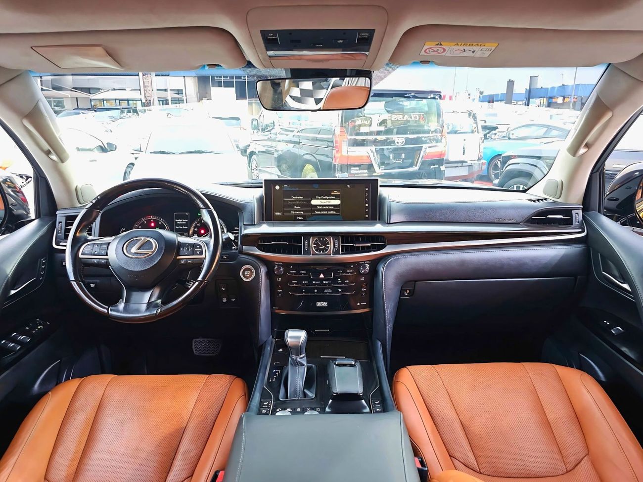 Lexus LX 570 GCC/ FULL OPTION / RADAR / ZAFRAN INTERIOR/LOW MILEAGE/ EXPORT ONLY / LOT#25091