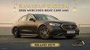 Mercedes-Benz E200 AMG EQ Boost 2.0L RWD 2026 0KM With 5 Years Or 200,000 Km Warranty