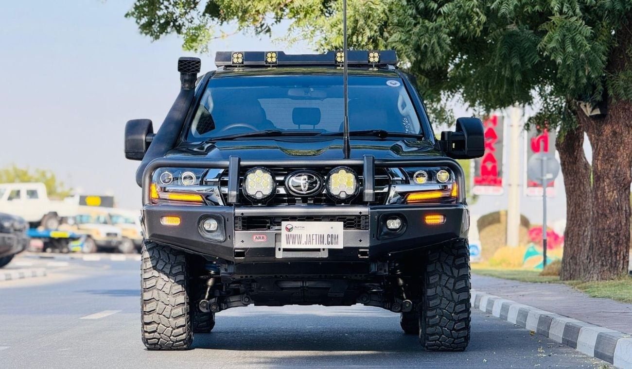 تويوتا لاند كروزر OFF ROAD MODIFIED | 2016 | RHD | 4.5L DIESEL ENGINE | HEAVY ROOF RACK WITH SIDE LADDER