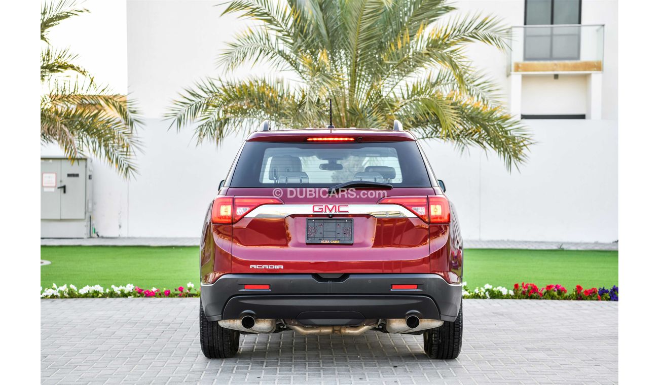 GMC Acadia Agency Warranty! Low Mileage! GCC - AED 1,705 per month - 0% Downpayment
