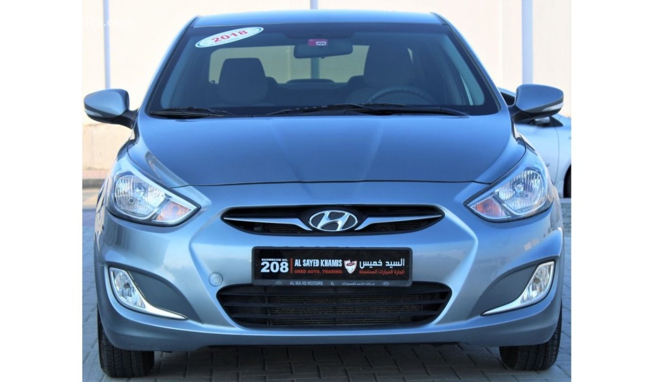 Hyundai Accent Hyundai Accent 2018 GCC in excellent condition without accidents, very clean from inside and outside