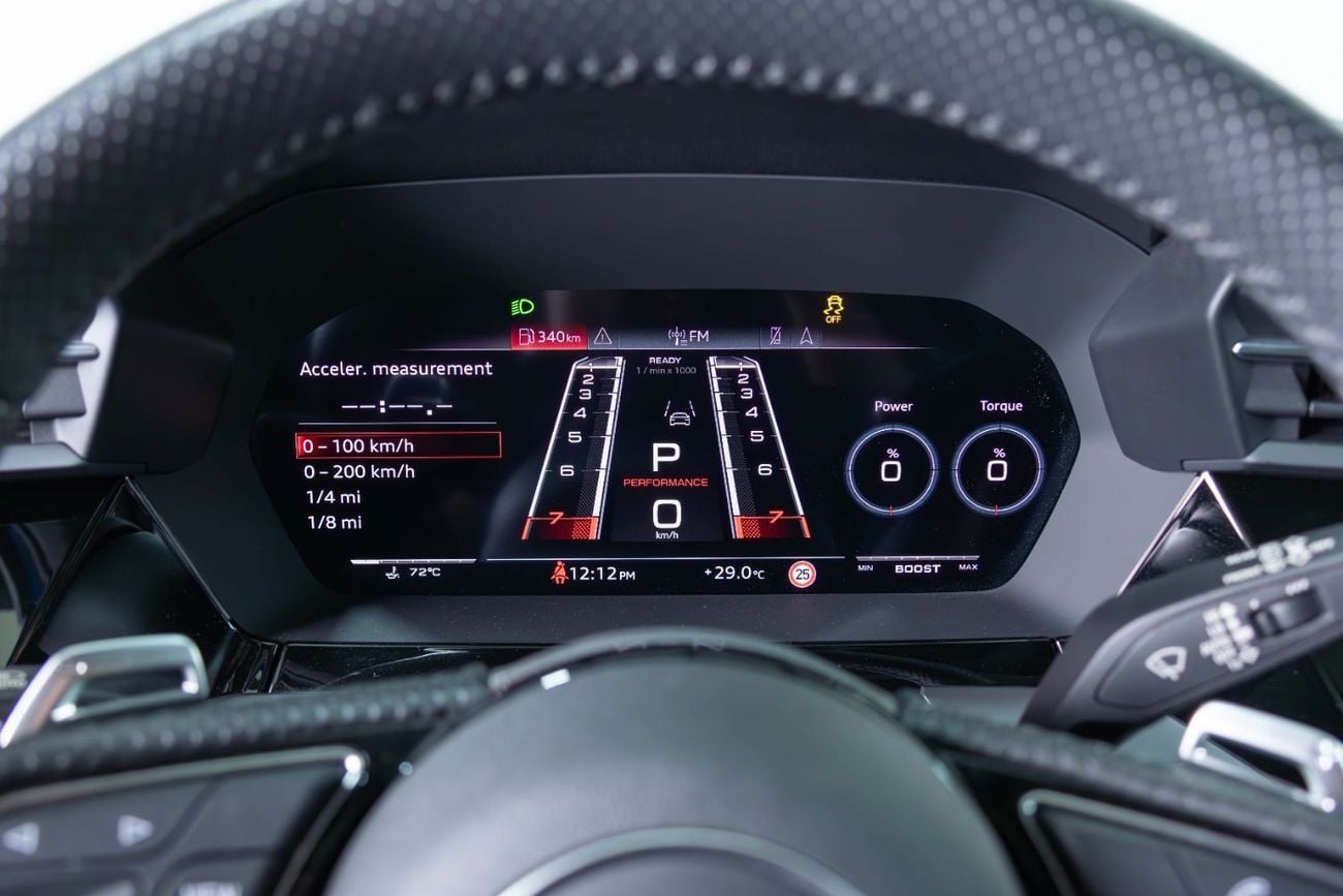 Audi RS3 STD TFSI quattro 2.5L Sportback Al Nabooda Service Contract Until 2028-Exclusive Color-Low Mileage-C