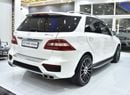 مرسيدس بنز ML 63 AMG EXCELLENT DEAL for our Mercedes Benz ML63 AMG ( 2015 Model ) in White Color GCC Specs