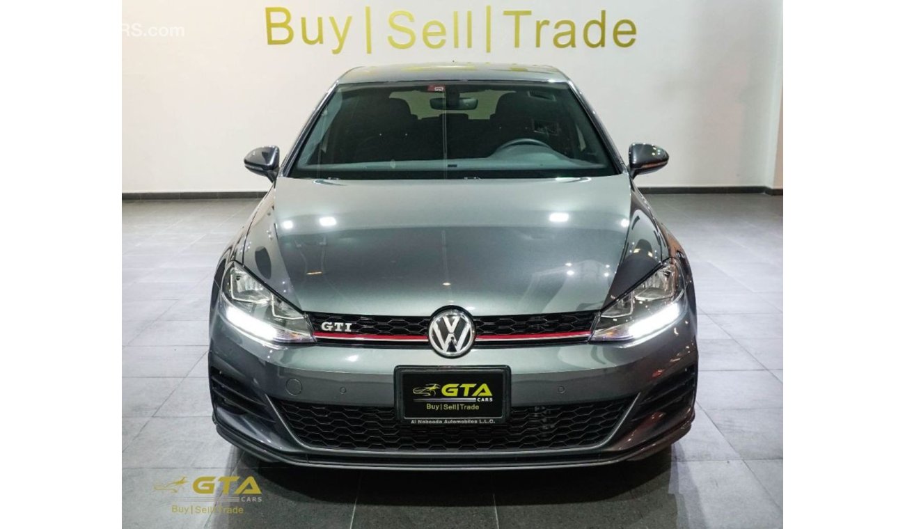Volkswagen Golf 2018 Volkswagen GTI, VW Warranty Service Contract, GCC, Low Kms