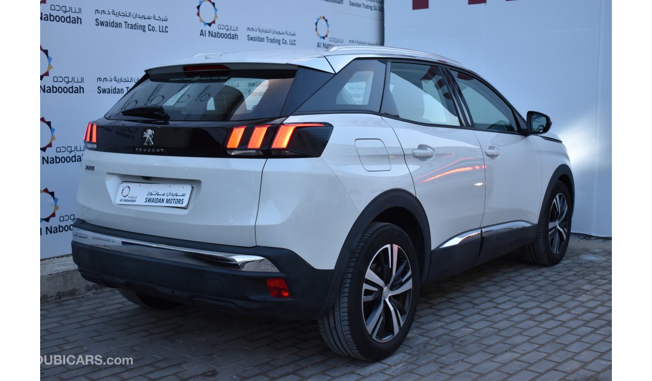 Peugeot 3008 1.6L ALLURE 2018 GCC WITH AGENCY WARRANTY AND  SERVICE CONTRACT UP TO 2021 OR 60000 KM